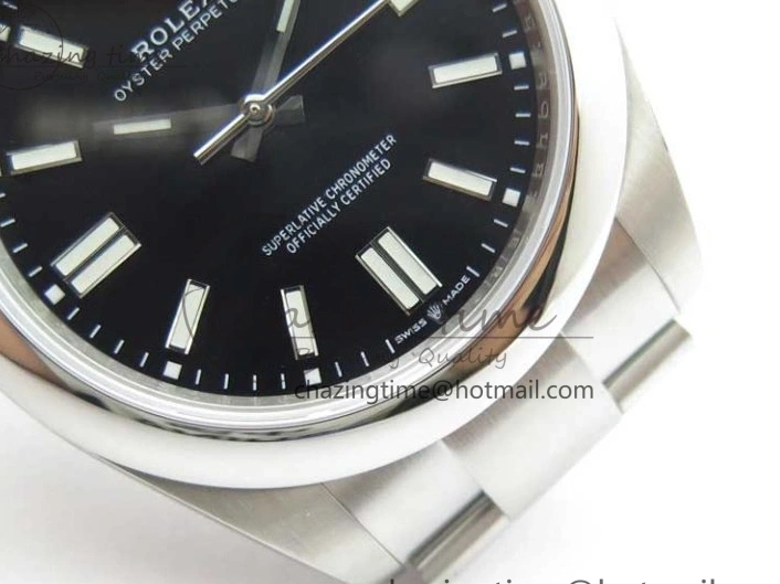 MiroTime 1231 Oyster Perpetual 41mm 124300 EWF Best Edition Black Dial on SS Bracelet A Unique 2860